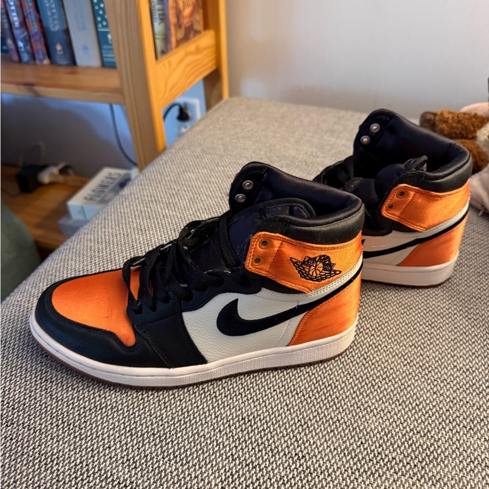 Nike Women’s High-Top Sneakers - Orange/Black/White
